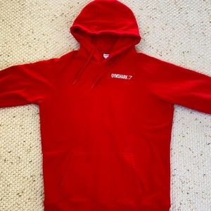 Gymshark red sweatshirt